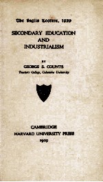 <em>SE</em>CONDARY EDUCATION AND INDU<em>ST</em>RIALI<em>SM</em>