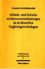 SCHIEDS-UND SCHIEDSVERFAHRENSVERE<em>IN</em>BARUNGEN <em>IN</em> STRUKTURELLEN UNGLEICHGEWICHTSLAGEN