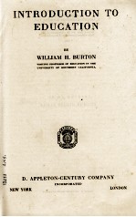 <em>INTRODUCTION</em> TO EDUCATION
