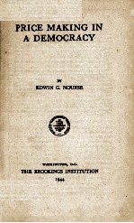 <em>P</em>RICE MAKING IN A DEMOCRACY