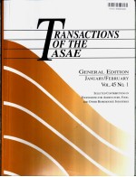 TRANSACTIONS <em>OF</em> THE ASAE GENERAL EDITION <em>Volume</em>45 Number1-<em>6</em>