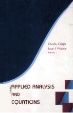 APPLIED ANALYSIS <em>AND</em> <em>DIFFERENTIAL</em> <em>EQUATION</em>S