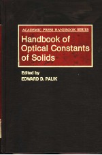 <em>Handbook</em> <em>of</em> Optical Constants <em>of</em> Solids