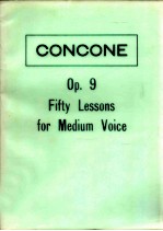 Fifty Lessons <em>for</em> <em>the</em> Voice <em>For</em> Medium Voice op.9