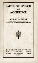 PARTS <em>OF</em> SPEECH AND ACCIDENCE