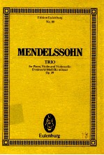 trio <em>for</em> Piano Violin <em>and</em> Violoncello op.49