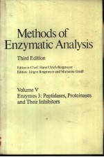 <em>Methods</em> <em>of</em> Enzymatic <em>Analysis</em> Third Edition Volume Ⅴ Enzymes 3：Peptidases，Proteinases and Their Inhi
