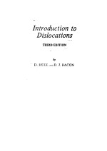 <em>Introduction</em> to Dislocations