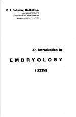 <em>An</em> <em>Introduction</em> <em>to</em> EMBRYOLOGY
