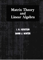 M<em>A</em>TRIX <em>THEORY</em> <em><em>A</em>ND</em> LINE<em>A</em>R <em><em>A</em>LGEBR<em>A</em></em>