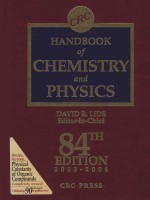 CRC Handbook <em>of</em> Chemistry and <em>Physics</em>