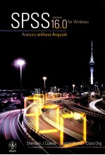 <em>SPSS</em>  ANALYSIS WITHOUT ANGUISH  VERSI<em>ON</em> 16.0 FOR WINDOWS