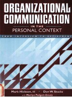 ORGANIZATIONAL <em>COMMUNICATION</em> IN THE PERSONAL CONTEXT  FROM INTERVIEW <em>TO</em> RETIREMENT