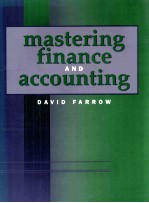 <em>MASTERING</em> FINANCE <em>AND</em> ACCOUNTING