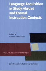 language acquisition <em>in</em> study abroad <em>and</em> formal <em>in</em>struction <em>context</em>s