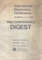 INTERNATIONAL <em>ELECTRONICS</em> CONFERENCE OCTOBER 6