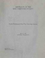 ABSTRACTS <em>OF</em> THE IEEE COMPUTER SOCIETY