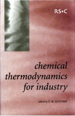 CHEMICAL <em>THERMODYNAMICS</em> FOR INDUSTRY