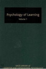 PSYCHOLOGY <em>OF</em> LE<em>A</em>RN<em>I</em>NG  <em>VOLUME</em> <em>I</em>