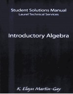 STUDENT SOLUTIONS <em>MANUAL</em> LAUREL TECHNICAL SERVICES INTRODUCTORY ALGEBRA