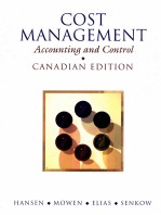 COST MANAGEMENT ACCOUNTING AND <em>CONTROL</em> CANADIAN EDITION