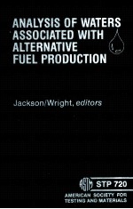 <em>ANALYSIS</em> <em>OF</em> WATERS ASSOCIATED WITH ALTERNATIVE FUEL PRODUCTION