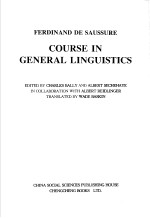 COURSE IN GENERAL LINGUISTICS