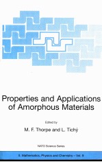 <em>PROPERTIES</em> AND <em>APPLICATIONS</em> <em>OF</em> AMORPHOUS MATERIALS