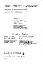 BIOCHEMISTS’<em>HANDBOOK</em> compiled by one hundred and seventy-one contributors