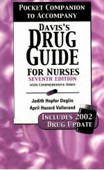 DAVID'S DRUG GUID<em>E</em> FOR NURS<em>E</em>S <em>E</em>V<em>E</em>NTH <em>E</em>DITION WITH DRUG UPDAT<em>E</em> 2001
