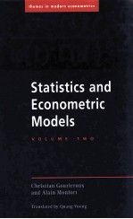 STATISTICS <em>AND</em> ECONMETRIC <em>MODEL</em>S <em>VOLUME</em> TWO