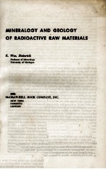MIN<em>ER</em>ALOGY AND G<em>EO</em>LOGY OF RADIACTIV<em>E </em>RAW MAT<em>ER</em>IALS