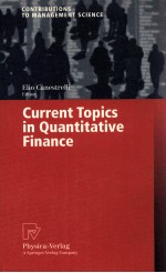 CURRENT <em>TOPICS</em> IN QUANTITATIVE FINANCE
