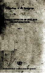 CHEMICAL EFFECTS <em>OF</em> <em>NUCLEAR</em> TRANSFORMATIONS IN TWO VOLUMES VOL.I