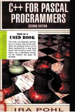 C++ FO<em>R </em>PASCAL P<em>RO</em>G<em>RA</em>MME<em>RS</em> SECOND EDITION