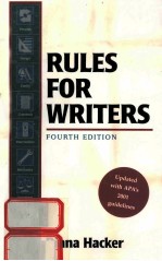 RULES FOR WRITERS <em>A</em> BRIEF H<em>A</em>NDBOOK <em>FOURTH</em> <em>EDITION</em>
