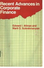 Recent <em>Advances</em> <em>in</em> Corporate F<em>in</em>ance