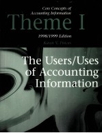 CORE CONCEPTS <em>OF</em> ACCOUNT<em>IN</em>G <em>IN</em>FORMATION THEME I 1998/1999 <em>EDITION</em>
