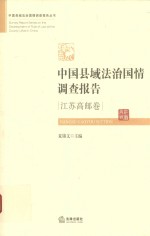 中国县域法治国情调查报告  江苏高邮卷