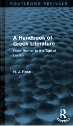 a <em>handbook</em> <em>of</em> greek literaturefrom homer to <em>the</em> age <em>of</em> lucian