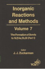 Inorganic Reactions and <em>Methods</em> Volume 7