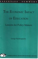 THE <em>ECONOMIC</em> IMPACT OF EDUCATION