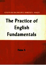 THE PR<em>A</em>CTICE OF ENGLISH FUND<em>A</em>MENT<em>A</em>LS FORM <em>A</em>