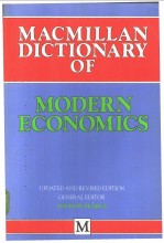 M<em>A</em>CMILL<em>A</em>N DICTION<em>A</em>RY <em>OF</em> MODERN ECONOMICS