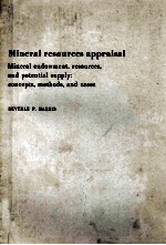 MINERAL RESOURCES A<em>P</em><em>P</em>RAISAL
