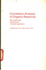 Correlation <em>Analysis</em> <em>of</em> Organic Reactivity
