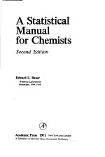 A <em>Statistical</em> Manual <em>for</em> Chemists