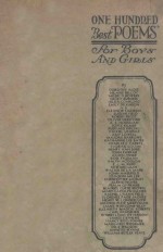 ONE HUNDRED BEST POEMS <em>FOR</em> BOYS <em>AND</em> GIRLS