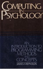 COMPUTING IN PSYCHOLOGY:<em>AN</em> <em>INTRODUCTION</em> <em>TO</em> PROGRAMMING <em>METHODS</em> <em>AN</em>D CONCEPTS