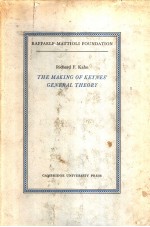 <em>THE</em> MAKING <em>OF</em> KEYNES GENERAL <em>THE</em>ORY